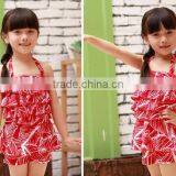 2015 Design Kid Swimsuit One Piece Baby Girls Beach Wear With Cap thumbnail-4