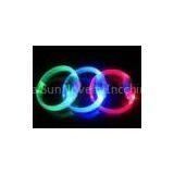 ABS / PVC Green, Blue, Transparent Led Flashing Bracelets For Gift, Bar, Party