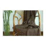 Yarn Dyed Brushed Bamboo Throw Blanket For Bed Sofa , Anti - Bacterial thumbnail-1