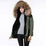 2016 New Fashion Good Quality Faux Fur Lining Women Winter Jacket thumbnail-2
