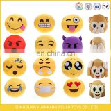 Popular Whatsapp emoticon stuffed plush monkey emoji pillows