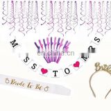 miss to mrs banner wedding bride tiara Bachelorette Party Decorations Kit