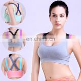Fashion 3 Colors Women Padded Colorful Straps Yoga Tops Gym Athletic Sports Bra