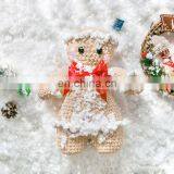 Yarncrafts Gingerbread Man Soft Toy Hand Crochet Christmas Pillow for Kids Gift thumbnail-2