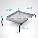 Animal Chew Proof Trampoline Black Dog Orthopedic Pet Cot Bed For Summer