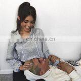 Wholesale Custom Logo Blank Fitness Pullover Long Sleeve Cropped Spring Summer Women Plain Crop Hoodie thumbnail-6