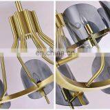 Hot Sale Fashion Home Bedroom Hanging Modern Glass Pendant Light Chandelier thumbnail-2