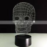 3D Lamp Skull Children's Nightlight Visual Led Night Lights For Halloween thumbnail-7