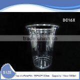 16oz Beverage Cup, Ice Cream Cup, Coffee Cups, Cold Juice Cup, Pringting Cups, Clear Cup, Disposable Plastic Cups and Lids thumbnail-1