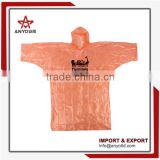 Made in china new design factory price waterproof logo disposable rain poncho