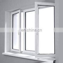 White PVC Internal frame plastic UPVC casement window