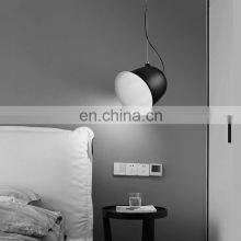 HUAYI Factory Wholesale Black Iron Lamp Body Indoor Bedroom Hotel Wall Mounted LED Wall Lamp thumbnail-5