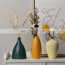 Hot Sales Nordic Morden Creative Morandi Simple Long Neck Flower Arrangement Ceramic Vase For Home Furnishing thumbnail-2