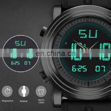Small Order 50PCS Factory Direct Men's Watch Chronograph Silicone Band Alarm Watches Man Sport Wristwatch thumbnail-3