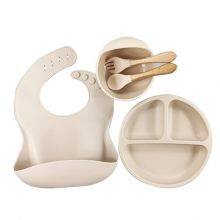 Silicone baby feeding set