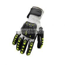 Anti Vibration Sandy Nitrile Coated TPR Anti Impact Work Gloves for Cold Weather thumbnail-5