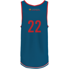 Blue and Red Custom Sublimated Basketball Jersey thumbnail-2
