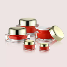 3ML/5ML/15ML/30ML/50ML Clear Plastic Cosmetic Jars For Creams And Lotions Square Plastic Jars GR710A