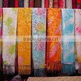 Digital Print Custom Design Long Pure Silk Scarf thumbnail-1