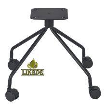 4-Star Cast Aluminum Chair Leg With Wheel Powder Coating Finish for Coffee Table Legs Available in Black Steel