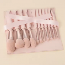 11pcs Foundation Buffing Makeup Brush Set Vegan Professional Private Label Pink Makeup Brushes Cosmetics Tools Cheap Brush Set thumbnail-3