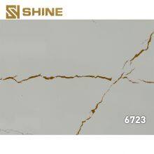 Latest Marble Artificial Quartz Stone Calacatta White Quartz Slab Widely Used thumbnail-4