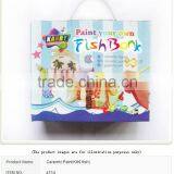 FISH BANK CERAMIC PAINT DIY 6 COLORS 5ML PER COLOR WITH CERAMIC FISH AND A BRUSH NON-TOXIC FOR KIDS