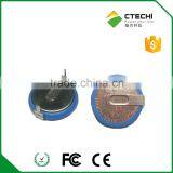 Maxell ML2032 3V Rechargeable Coin Cell With Solder Pins