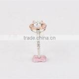 New Arriving Fashion Women Rings Solid14K Gold Jewelry AAAAA CZ thumbnail-5