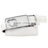 Fashion Women's Automatic Buckle Love Diamond Lady Leather Belt thumbnail-2