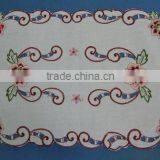 100%polyester Embroidery Doily Houseware Household Textile