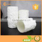 White "Snow" Textured Battery Operated Flameless LED Candle Wax Christmas Pillar Candle Set thumbnail-5