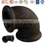 Black Malleable Cast Iron Pipe Fittings 90degree Beaded Pipe Fitting Elbow thumbnail-1
