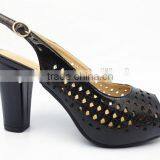 Latest New High Class Middle Heel Slingback Sandals With Net thumbnail-1