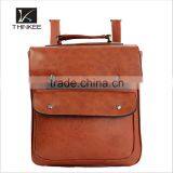 Three Layer Top Quality Leather School Backpack Bag