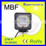 Square 27W LED Work Light Car LED Work Light Truck Lamp