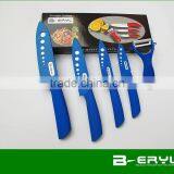 BERYL 5pcs Set , 3456 Kitchen Knives+peeler+color Box,Ceramic Knife Sets 4 Colors Straight Handle,White Blade thumbnail-3