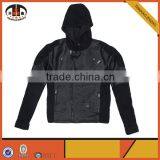 Online Sale Cheap Price Man Hoodie Leather Jacket with Zipper Pockets