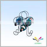 OEM Design Metal Black 8 Bottles Wine Display Rack for Bar thumbnail-5