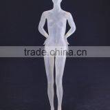 Abstract Plastic Female Mannequin, Transparent Sitting Mannequin thumbnail-3