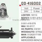Man Starter Motor 51262017159 Lester 18113 Bosch 0-001-416-002 Wai 50-9117 STR22017 thumbnail-1