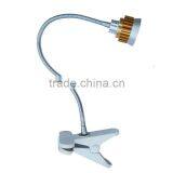 Eye Protection 3w Clip-on Led Clamp Light Mini Flexible Gooseneck Bedside Reading Light thumbnail-5