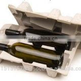 1 bottle molded pulp protective wine shipper tray
