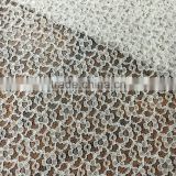 nylon cotton knit lace fabric whosale in changle factory with cheap price