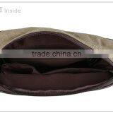 Hot Sale Durable Canvas Shoulder Bag Genuine Leather Messenger Bag Manufacturer in Guangzhou thumbnail-4