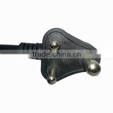 Big South Africa AC Power Cord India 3 Pin Copper Plug Round/ Circle thumbnail-3