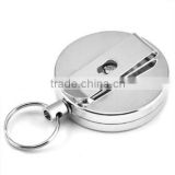 Steel Retractable Key Chain Recoil Key Ring Belt Clip Pull Chain Key Holder