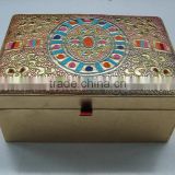 Designer Embroidered Handmade Beaded Fabric Storage Box ~Jewelery Boxes