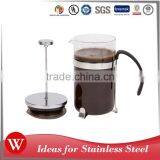 Mirror Finished 1000ML Glass French Press Coffee Tea Maker
