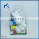 Wonderful Children's Best Gift DIY Nontoxic Ceramic Rabbit Paint With Brush